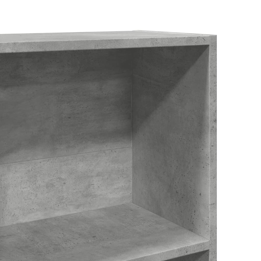 Libreria Grigio Cemento 60x24x176 cm in Legno Multistrato 857824