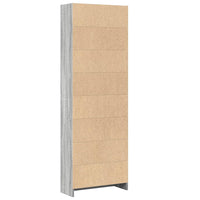 Libreria Grigio Sonoma 60x24x176 cm in Legno Multistrato 857826