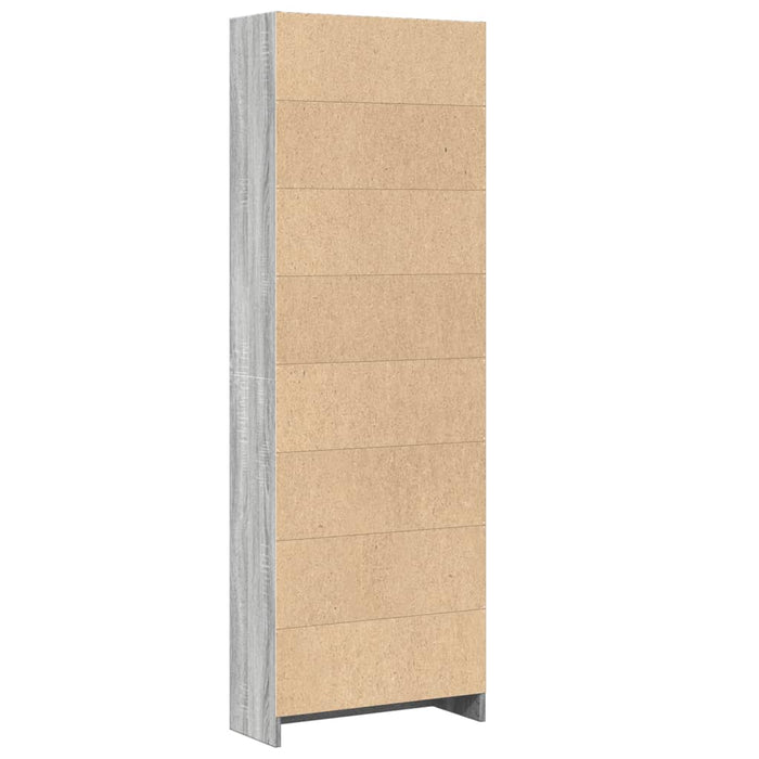 Libreria Grigio Sonoma 60x24x176 cm in Legno Multistrato 857826