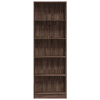 Libreria Rovere Marrone 60x24x176 cm in Legno Multistrato 857827