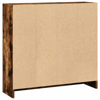 Libreria Rovere Fumo 80x24x76 cm in Legno Multistrato 857830