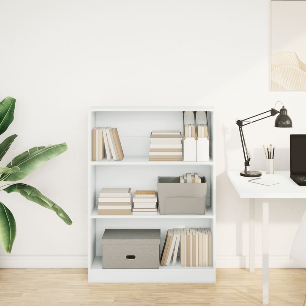 Libreria Bianca 80x24x109 cm in Legno Multistrato 857835