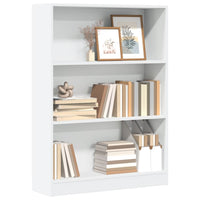 Libreria Bianca 80x24x109 cm in Legno Multistrato 857835