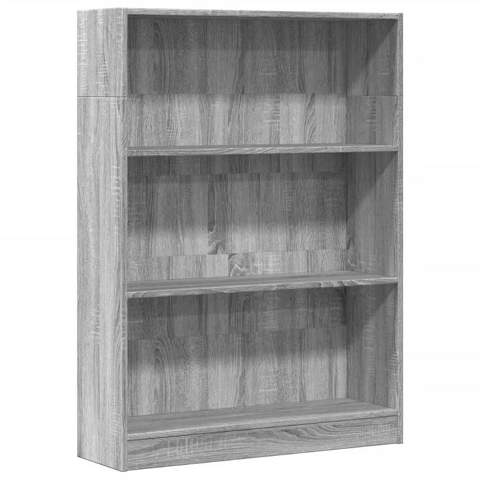 Libreria Grigio Sonoma 80x24x109 cm in Legno Multistrato 857840