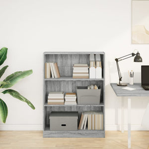 Libreria Grigio Sonoma 80x24x109 cm in Legno Multistrato 857840