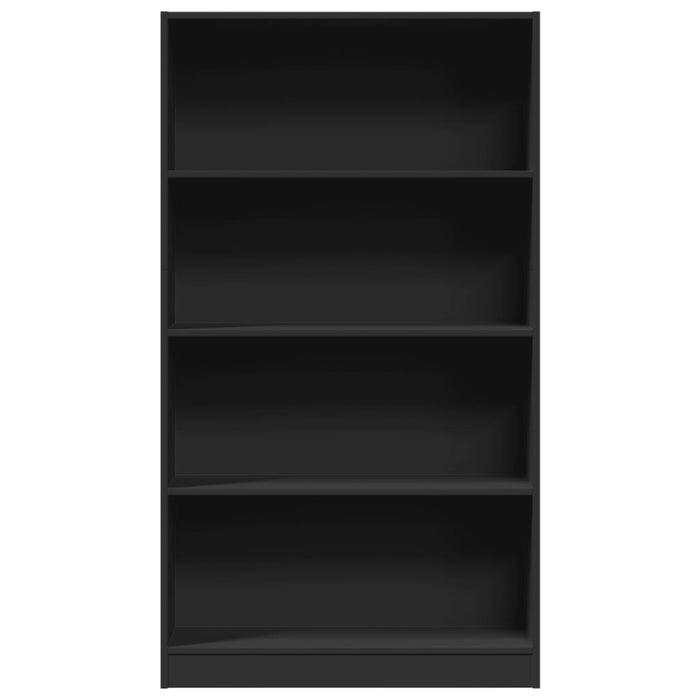 Libreria Nera 80x24x143 cm in Legno Multistrato 857845