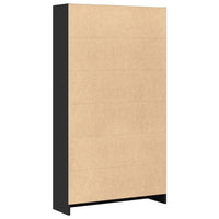 Libreria Nera 80x24x143 cm in Legno Multistrato 857845