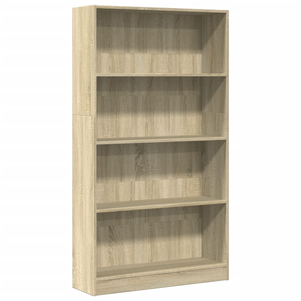 Libreria Rovere Sonoma 80x24x143 cm in Legno Multistrato 857846