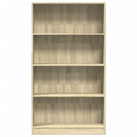 Libreria Rovere Sonoma 80x24x143 cm in Legno Multistrato 857846