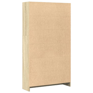 Libreria Rovere Sonoma 80x24x143 cm in Legno Multistrato 857846