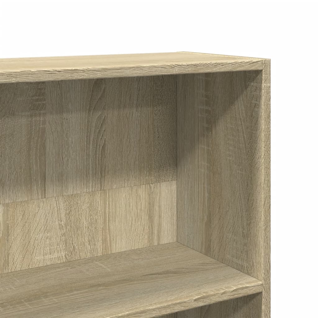 Libreria Rovere Sonoma 80x24x143 cm in Legno Multistrato 857846