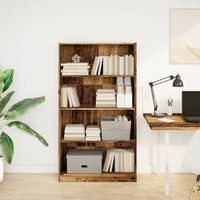 Libreria Legno Antico 80x24x143 cm in Legno Multistrato 857851