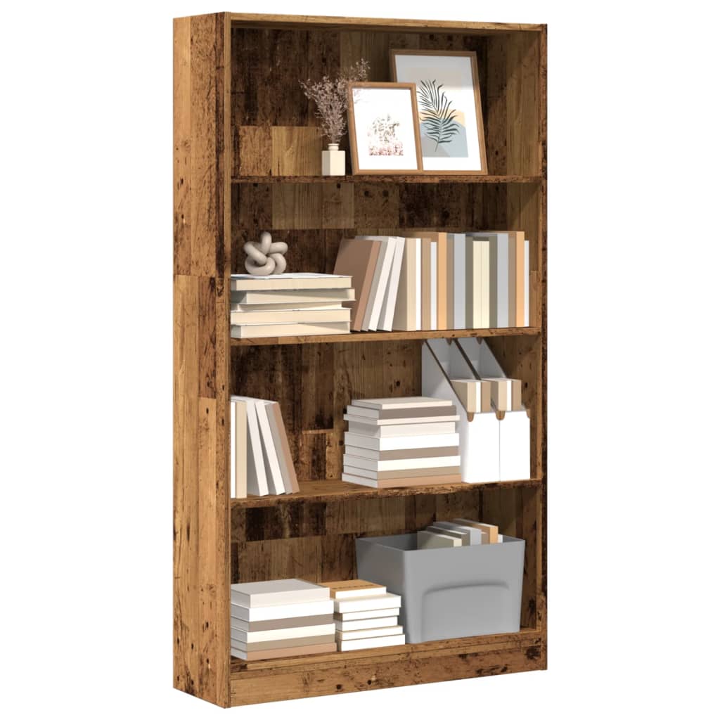 Libreria Legno Antico 80x24x143 cm in Legno Multistrato 857851