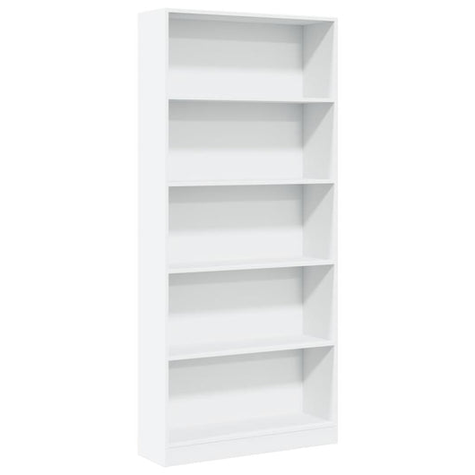 Libreria Bianca 80x24x176 cm in Legno Multistrato 857853