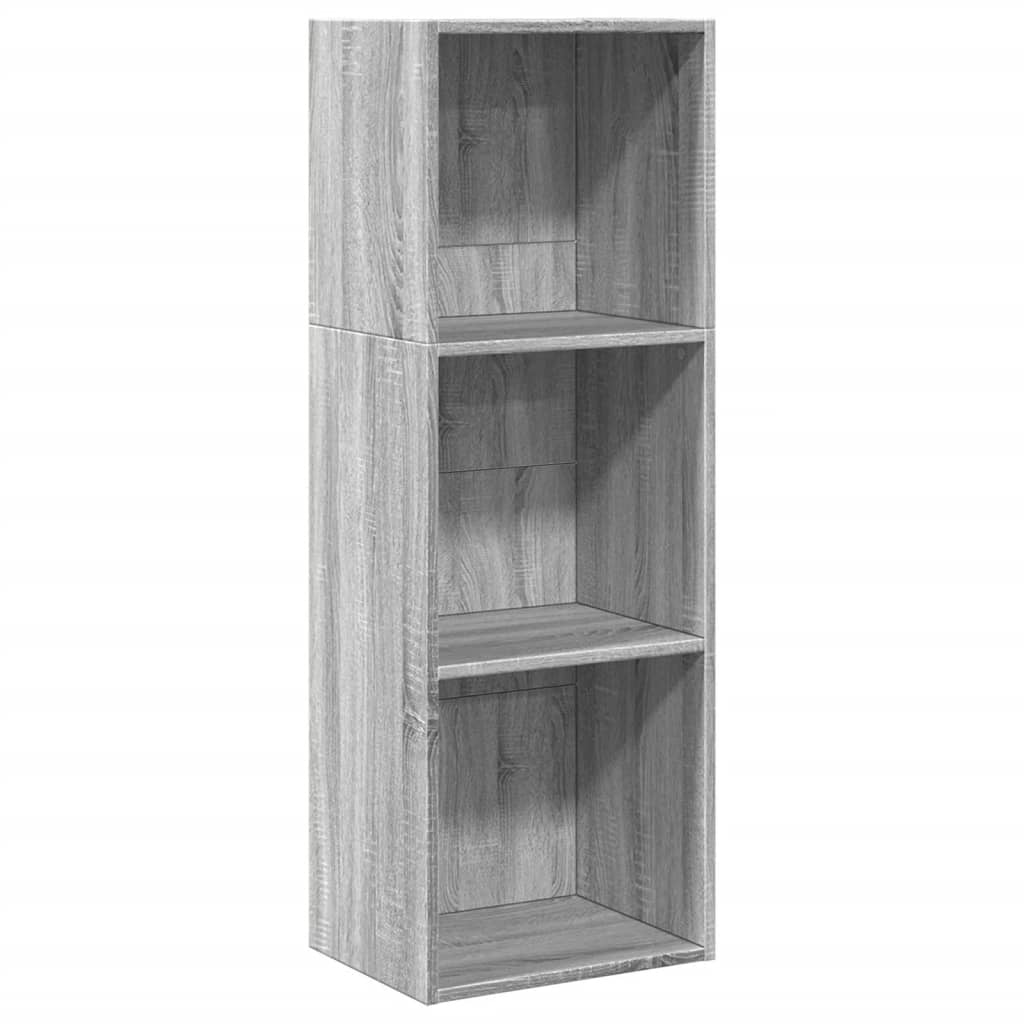 Libreria Grigio Sonoma 40x30x114 cm in Legno Multistrato 857872