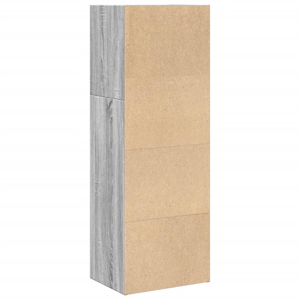 Libreria Grigio Sonoma 40x30x114 cm in Legno Multistrato 857872