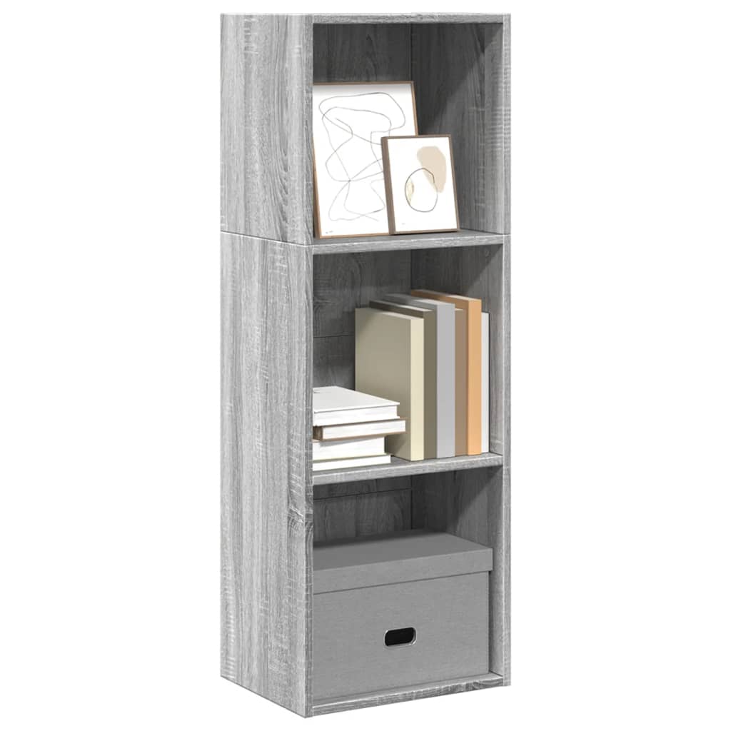 Libreria Grigio Sonoma 40x30x114 cm in Legno Multistrato 857872