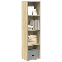 Libreria Rovere Sonoma 40x30x152 cm in Legno Multistrato 857878