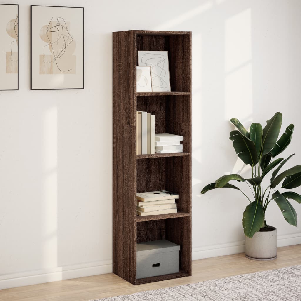 Libreria Rovere Marrone 40x30x152 cm in Legno Multistrato 857882