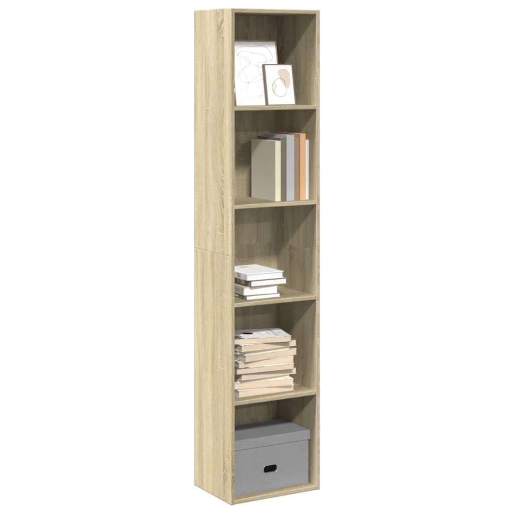 Libreria Rovere Sonoma 40x30x189 cm in Legno Multistrato 857887