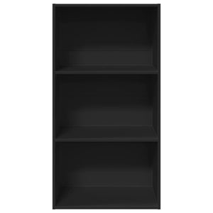 Libreria Nera 60x30x114 cm in Legno Multistrato 857900