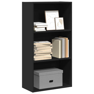 Libreria Nera 60x30x114 cm in Legno Multistrato 857900