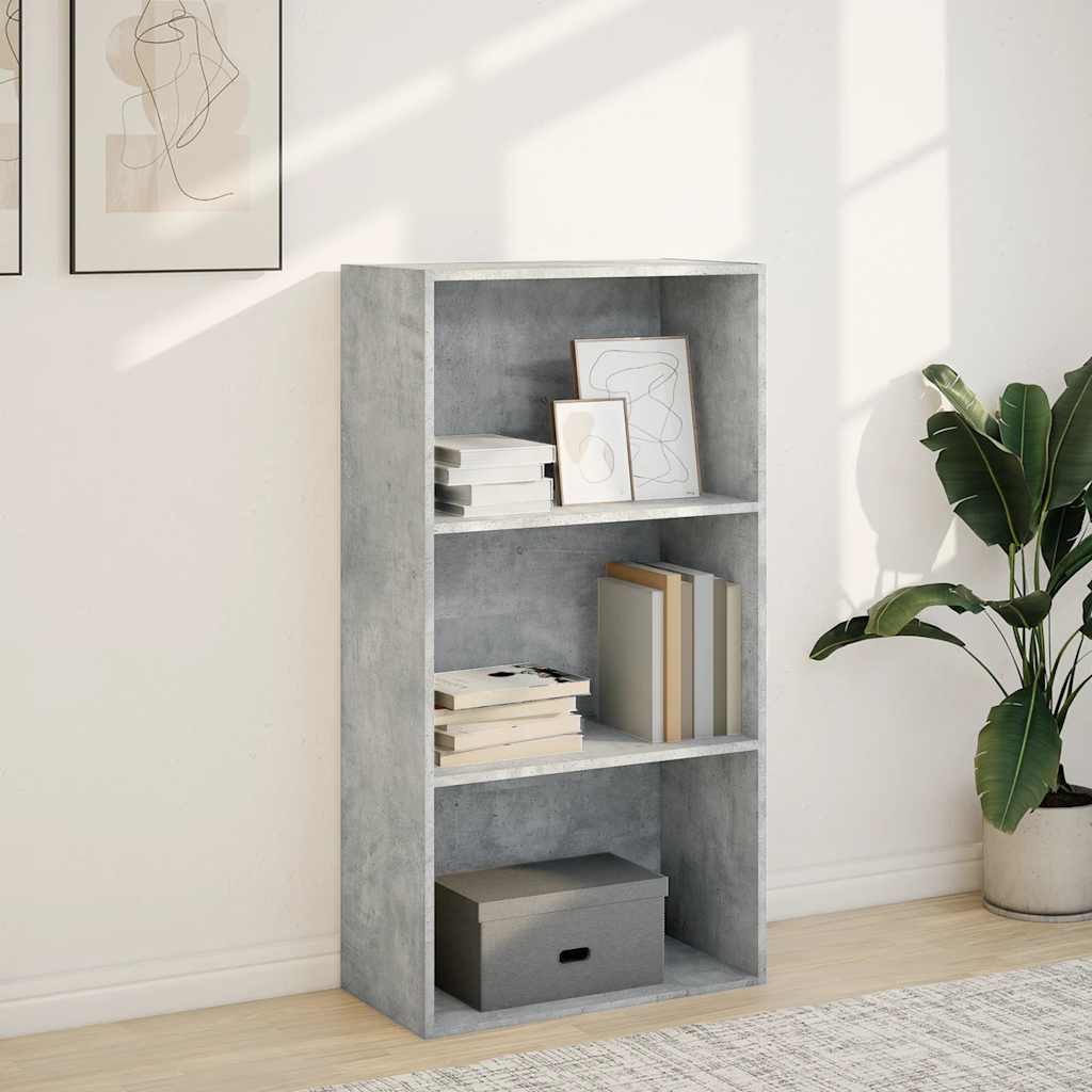 Libreria Grigio Cemento 60x30x114 cm in Legno Multistrato 857902