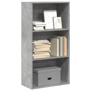 Libreria Grigio Cemento 60x30x114 cm in Legno Multistrato 857902