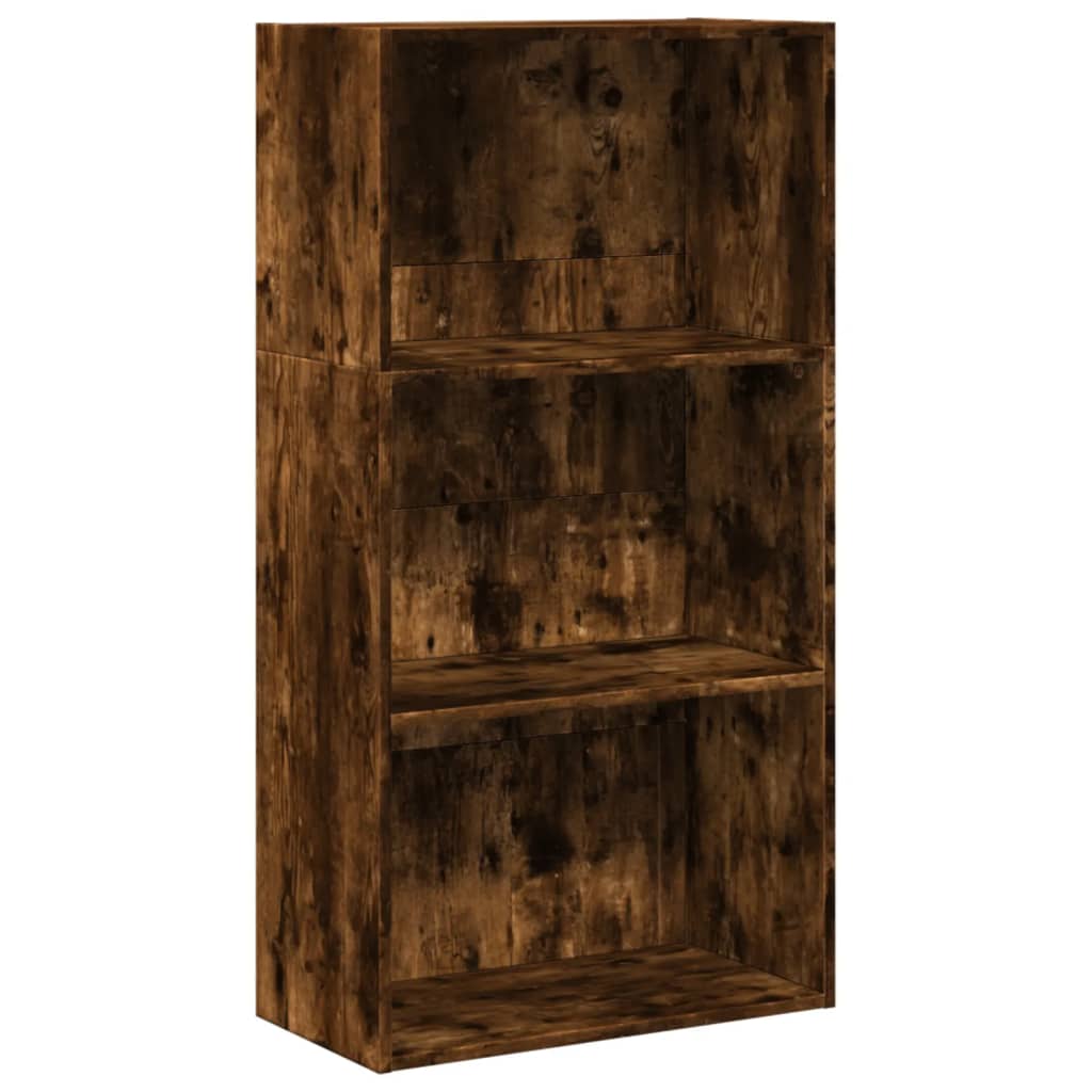 Libreria Rovere Fumo 60x30x114 cm in Legno Multistrato 857903