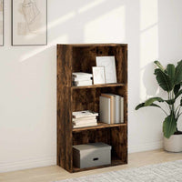 Libreria Rovere Fumo 60x30x114 cm in Legno Multistrato 857903