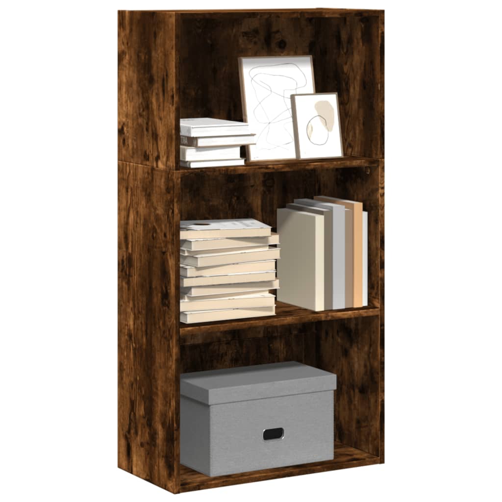 Libreria Rovere Fumo 60x30x114 cm in Legno Multistrato 857903