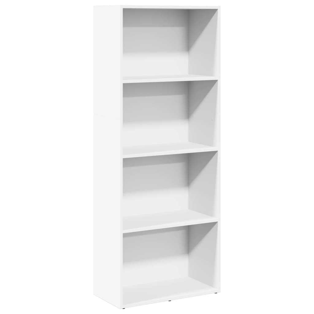 Libreria Bianca 60x30x152 cm in Legno Multistrato 857908