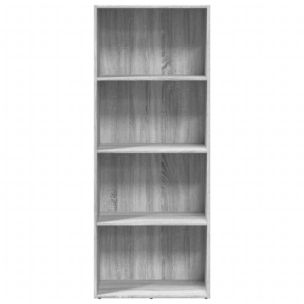 Libreria Grigio Sonoma 60x30x152 cm in Legno Multistrato 857913