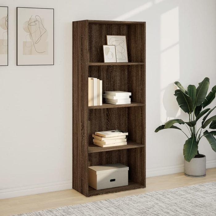 Libreria Rovere Marrone 60x30x152 cm in Legno Multistrato 857914