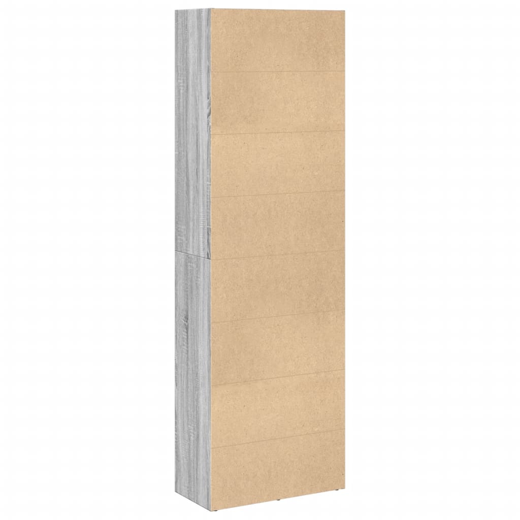 Libreria Grigio Sonoma 60x30x189 cm in Legno Multistrato 857922