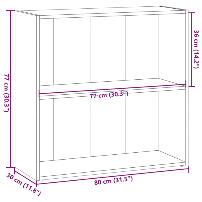 Libreria Rovere Artigianale 80x30x77 cm in Legno Multistrato 857930