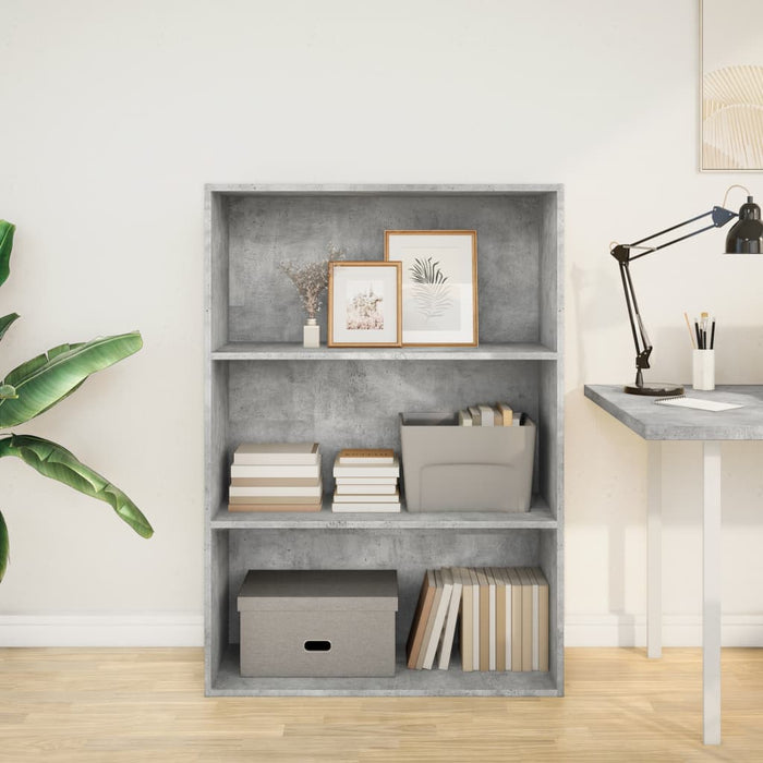 Libreria Grigio Cemento 80x30x114 cm in Legno Multistrato 857934