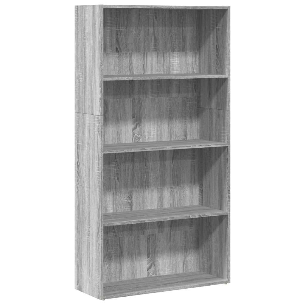 Libreria Grigio Sonoma 80x30x152 cm in Legno Multistrato 857945