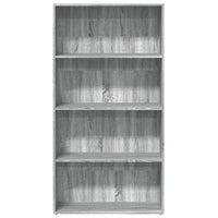 Libreria Grigio Sonoma 80x30x152 cm in Legno Multistrato 857945