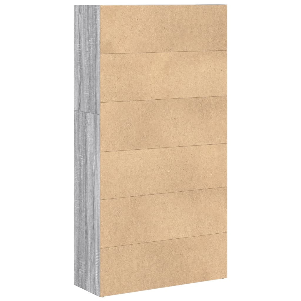 Libreria Grigio Sonoma 80x30x152 cm in Legno Multistrato 857945