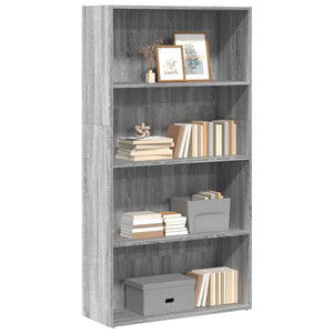 Libreria Grigio Sonoma 80x30x152 cm in Legno Multistrato 857945