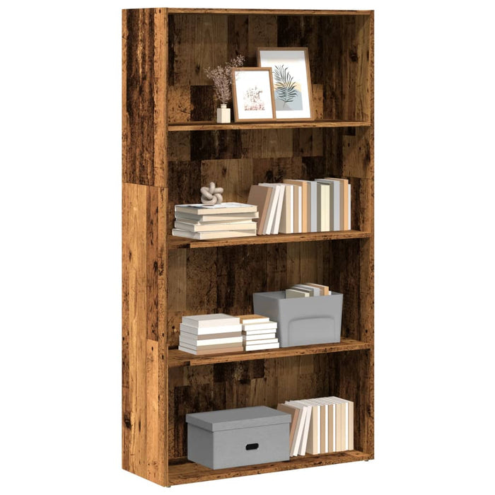 Libreria Legno Antico 80x30x152 cm in Legno Multistrato 857947