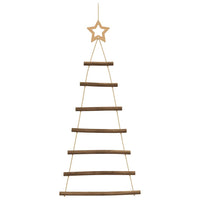 Alberi di Natale Sospesi con Stelle 2 pz 42x90 cm Ramo Naturale 4101009