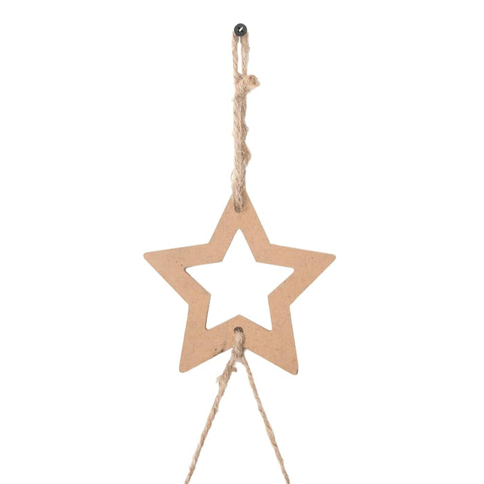 Alberi di Natale Sospesi con Stelle 2 pz 42x90 cm Ramo Naturale 4101009