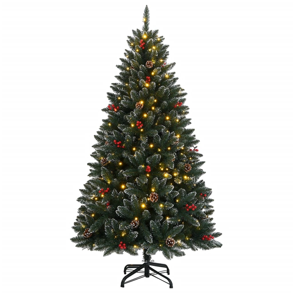 Albero Natale Artificiale con 150 LED 150 cm 3315754