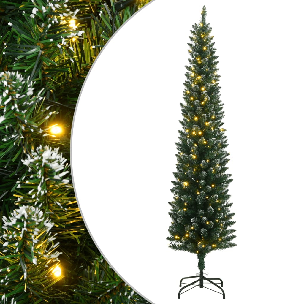 Albero di Natale Artificiale Sottile 300 LED 240 cm 3315762