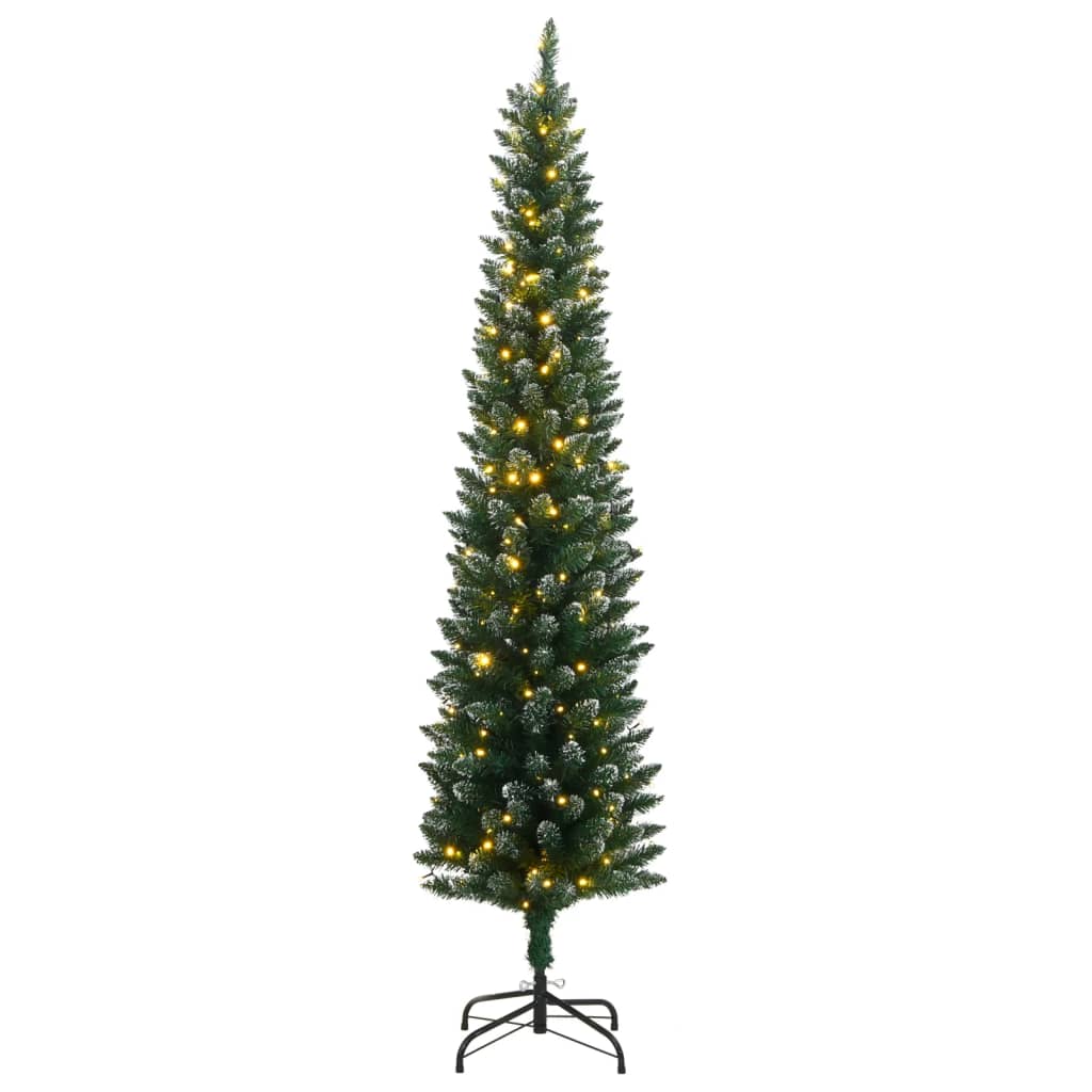 Albero di Natale Artificiale Sottile 300 LED 240 cm 3315762