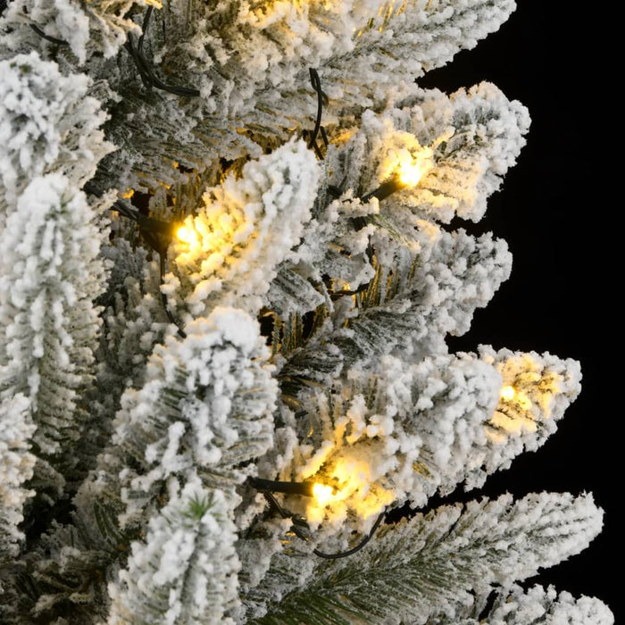 Albero di Natale Artificiale con 300 LED e Neve Floccata 210 cm 3315766