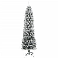 Albero di Natale Artificiale con 150 LED e Neve Fioccata 150 cm 3315769