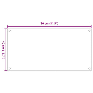 Paraschizzi per Cucina 2 pz Bianchi 80x40 cm in Vetro Temperato 3315786